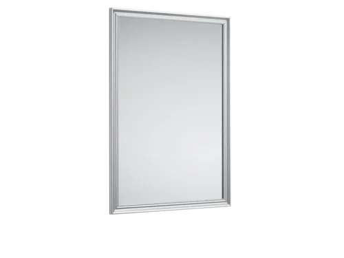 Spiegel Deensine zilver 70 x 50 cm met kunststof lijst en strakke rechthoekige vorm