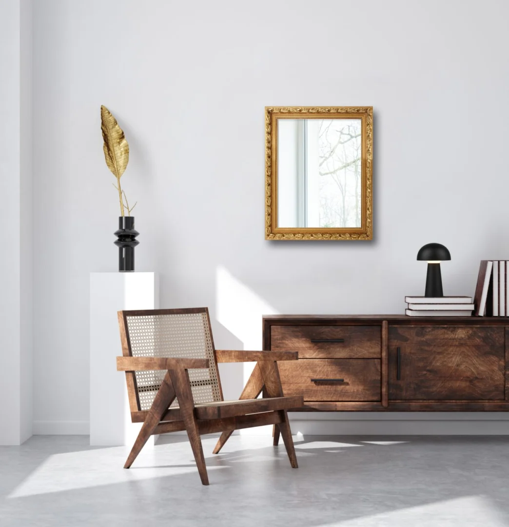 Spiegel Maaltik Goud 70x55 cm - Afbeelding 7