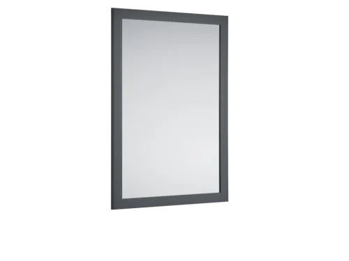 Spiegel Taummil antraciet, slanke wandspiegel 48 x 68 cm met moderne rechte lijst