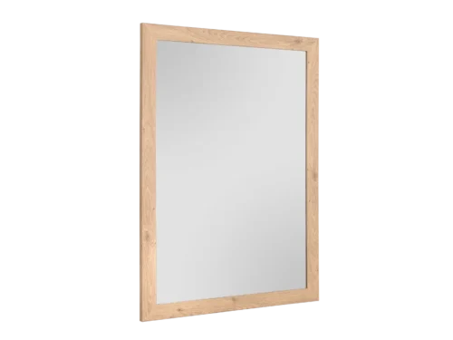 Spiegel Beestano MDF 68x48 cm met ambachtelijke eik-look en strakke wandspiegelafwerking