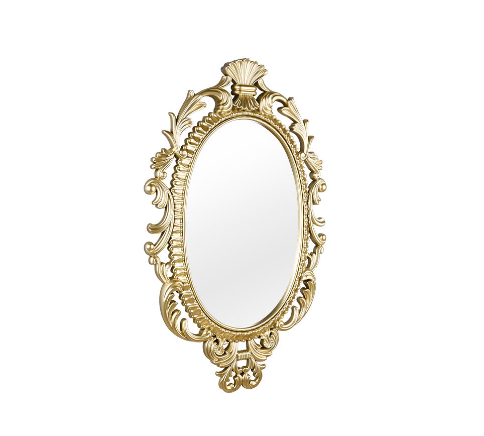 Spiegel Komea Goud 73x44,5 cm