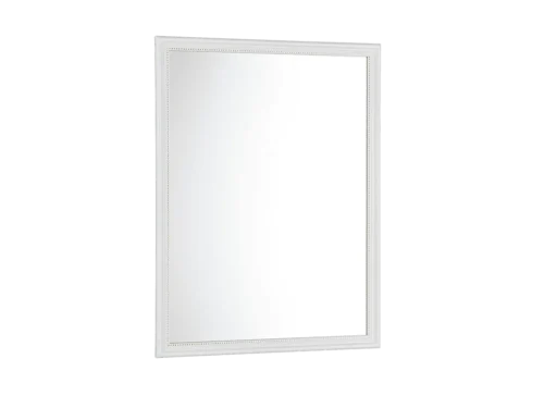 Spiegel Slendino Wit 45x34 cm met slank wit kunststof frame en spiegelglas, verticaal of horizontaal op te hangen