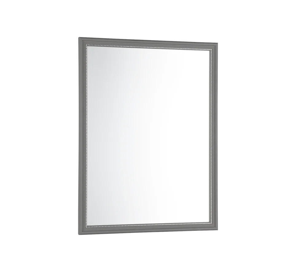 Spiegel Steirmol grijs 45 x 34 cm met kunststof frame en strak rechthoekig ontwerp
