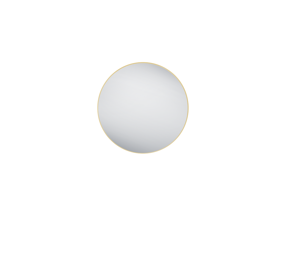 Spiegel Girnund Goud 80x80 cm - Afbeelding 2