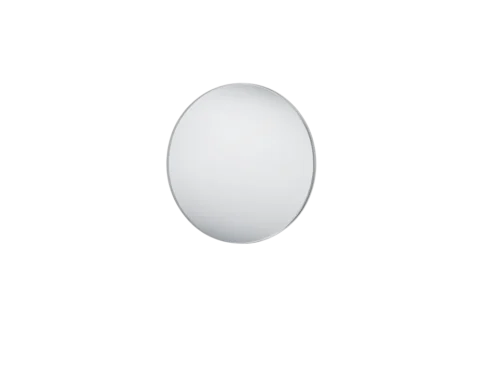 Spiegel Nauskes Zilver 80x80 cm met slank metalen frame en ronde vorm, modern en stijlvol