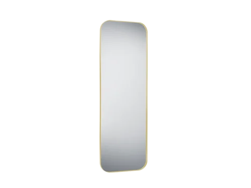 Spiegel Slientis Goud 150x50 cm met elegant goud metalen frame en afgeronde hoeken