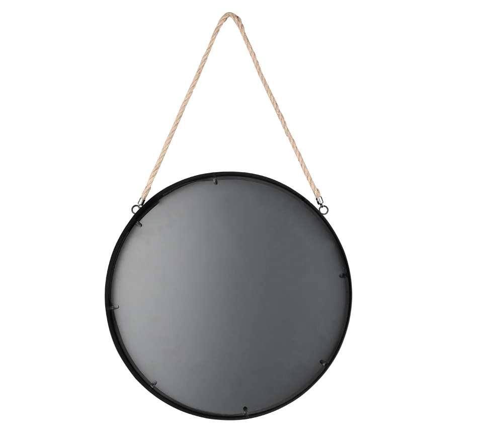 Spiegel Flaulol Zwart 40x40 cm - Afbeelding 3