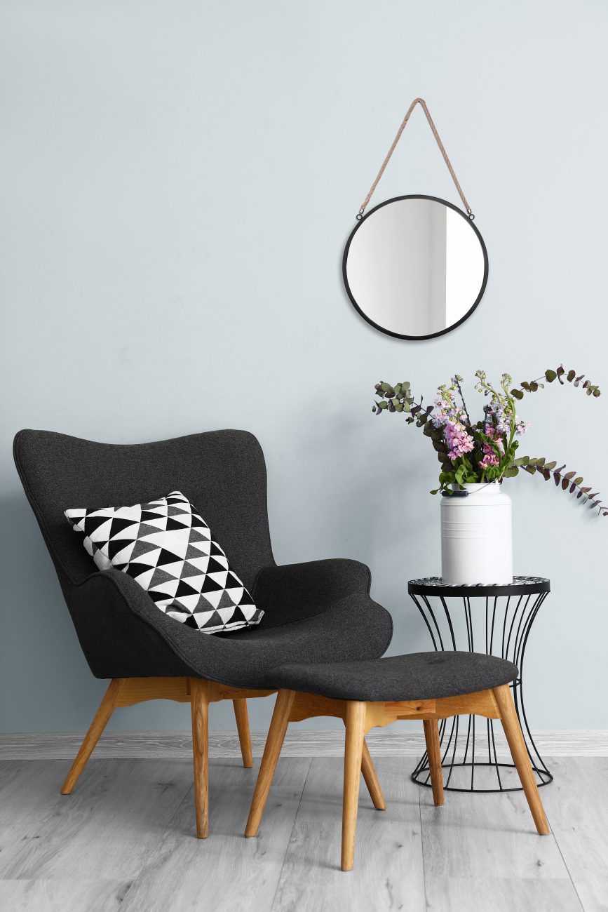 Spiegel Flaulol Zwart 40x40 cm - Afbeelding 7