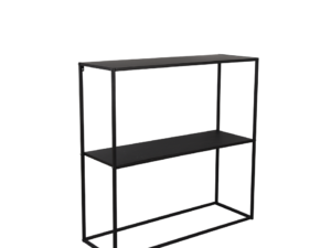 Spiegel Soordund Zwart 80x80 cm