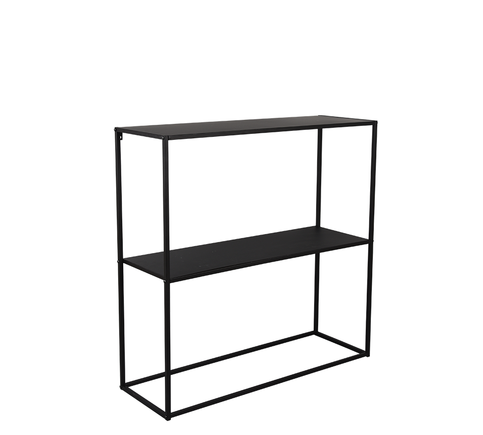 Spiegel Soordund Zwart 80x80 cm