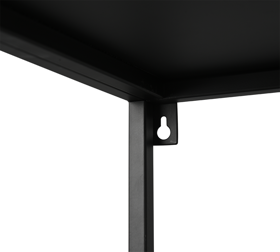 Spiegel Soordund Zwart 80x80 cm - Afbeelding 4