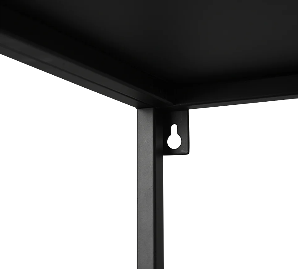 Spiegel Soordund Zwart 80x80 cm - Afbeelding 4
