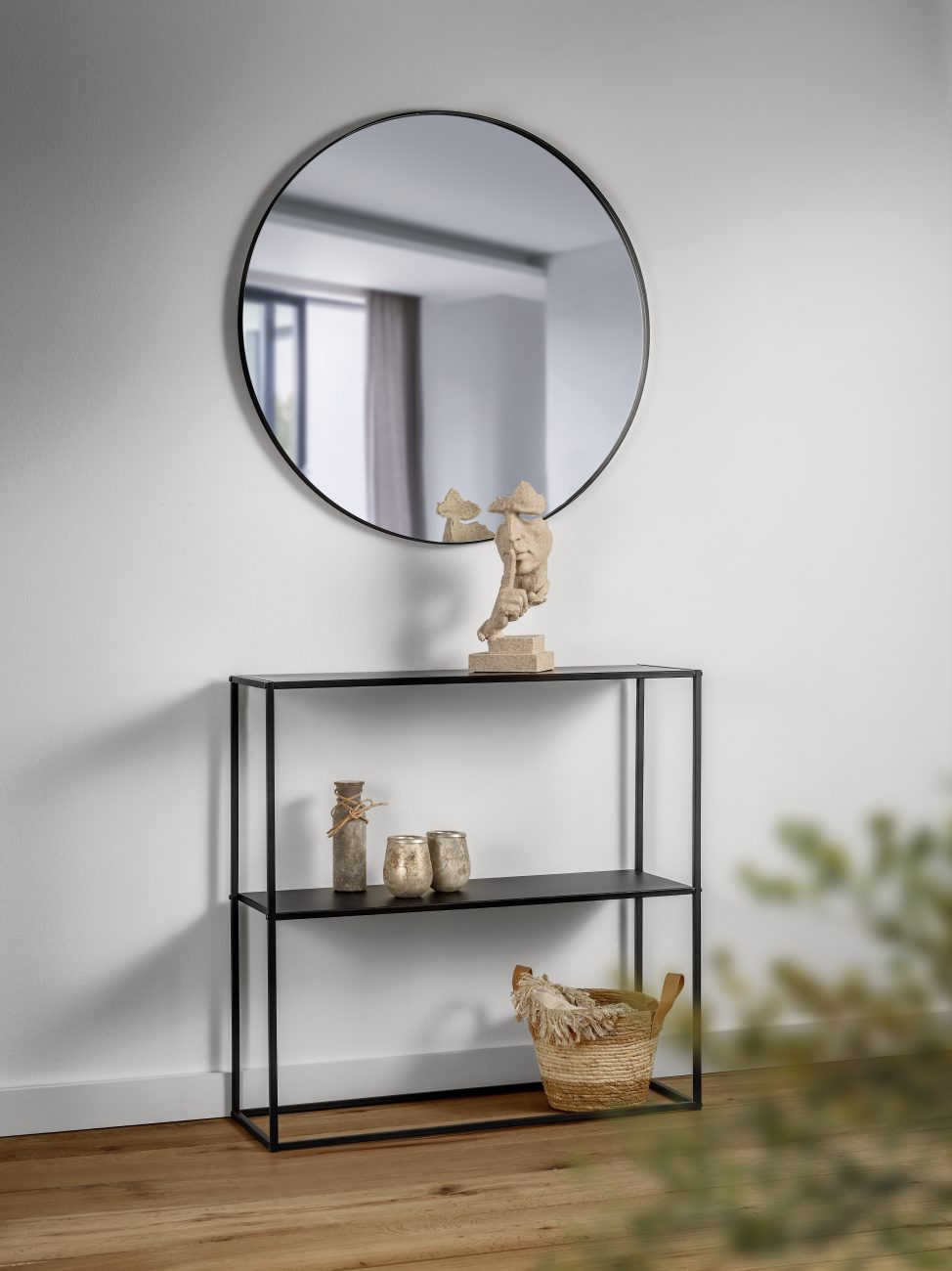 Spiegel Soordund Zwart 80x80 cm - Afbeelding 5