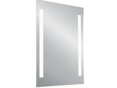 Spiegel Slunak 70 x 50 cm met helder spiegelglas en strakke, horizontaal monteerbare wandbevestiging