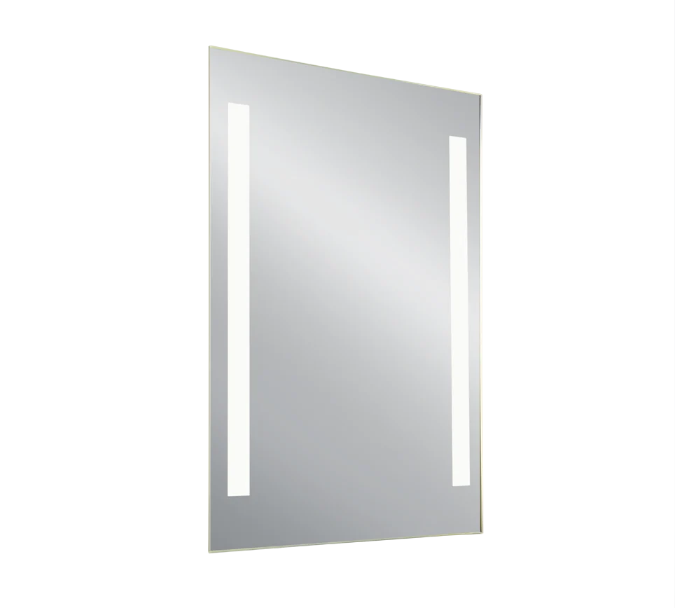 Spiegel Slunak 70 x 50 cm met helder spiegelglas en strakke, horizontaal monteerbare wandbevestiging
