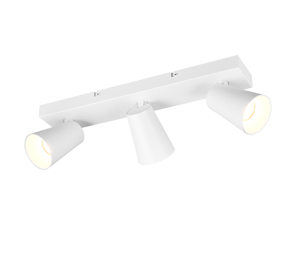 Spot Huntir Mat Wit Ø8 cm - Set van 3 - Afbeelding 2