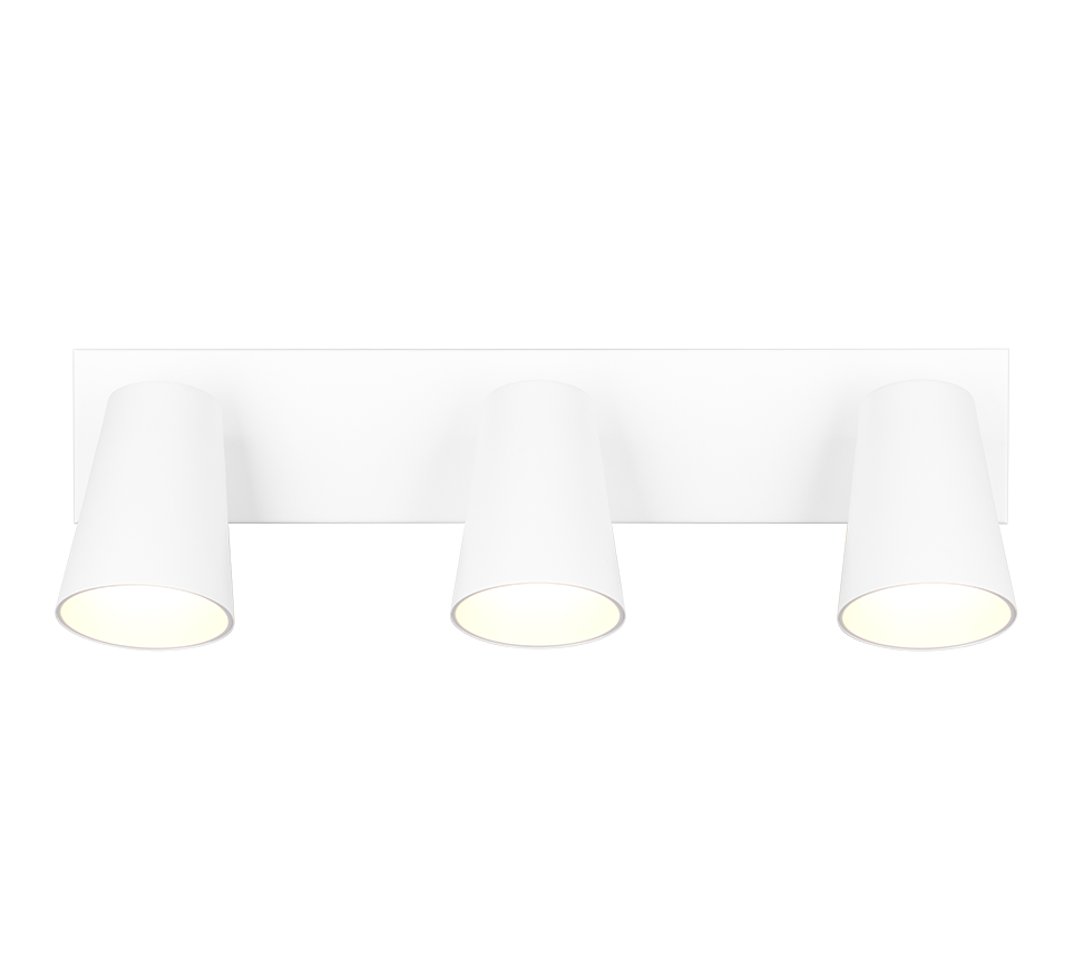 Spot Huntir Mat Wit Ø8 cm - Set van 3 - Afbeelding 4