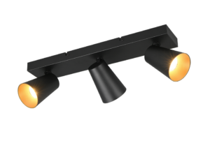 Spot Zaultia Mat Zwart Ø8 cm - Set van 3