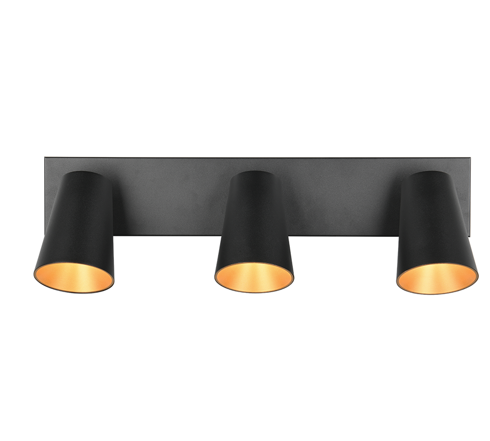 Spot Zaultia Mat Zwart Ø8 cm - Set van 3 - Afbeelding 3