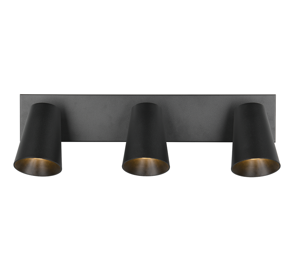 Spot Zaultia Mat Zwart Ø8 cm - Set van 3 - Afbeelding 4