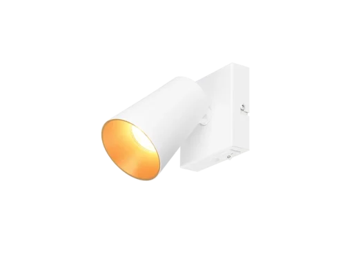 Spot Castor Mat Wit Ø8 cm set van 3, draaibare GU10-spot in matwit met warme binnenkant