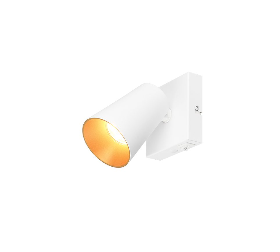 Spot Castor Mat Wit Ø8 cm - Set van 3
