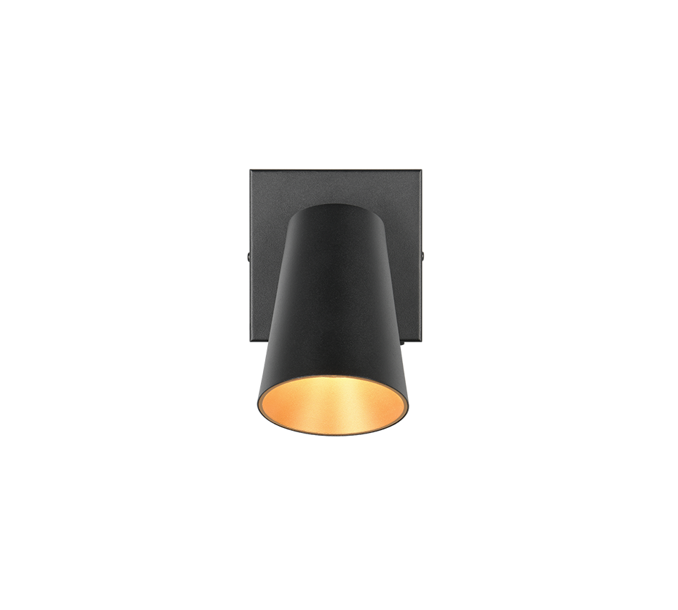 Spot Klarnura Mat Zwart Ø8 cm - Set van 3 - Afbeelding 4