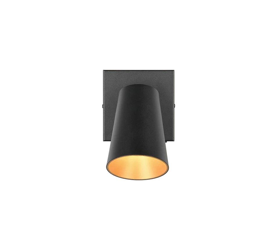 Spot Klarnura Mat Zwart Ø8 cm - Set van 3 - Afbeelding 4