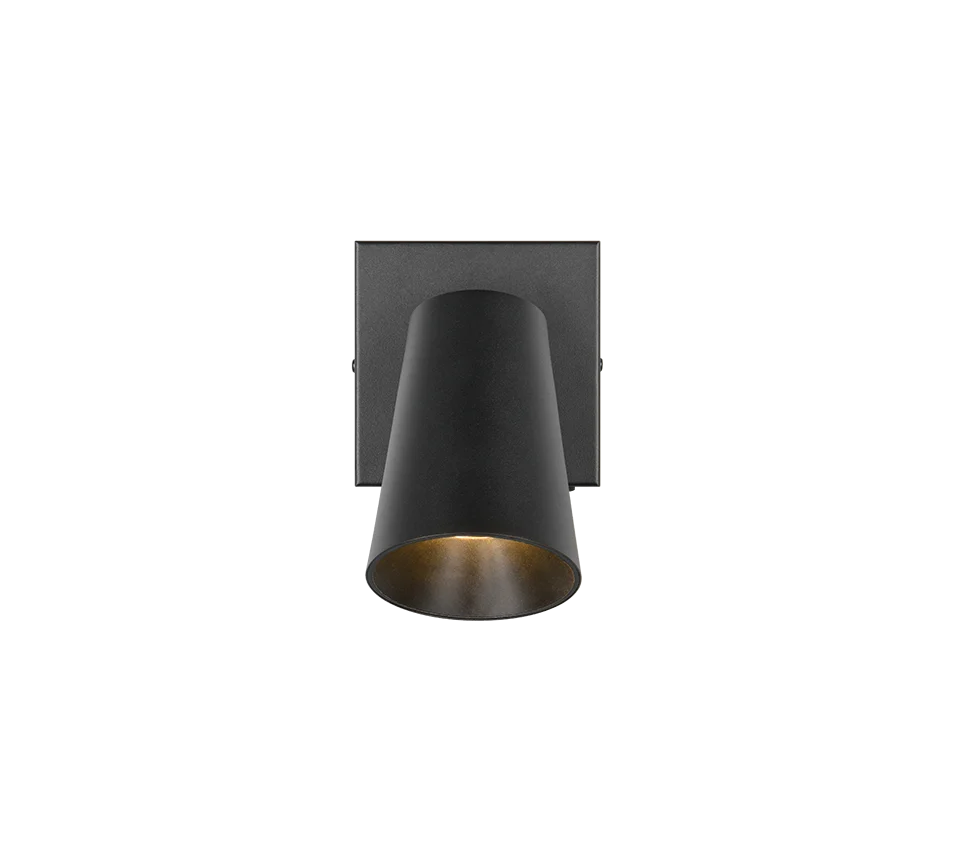 Spot Klarnura Mat Zwart Ø8 cm - Set van 3 - Afbeelding 5