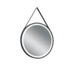 Spiegel Klellin zwart 60x60 cm met geïntegreerde SMD-verlichting en strak rond design