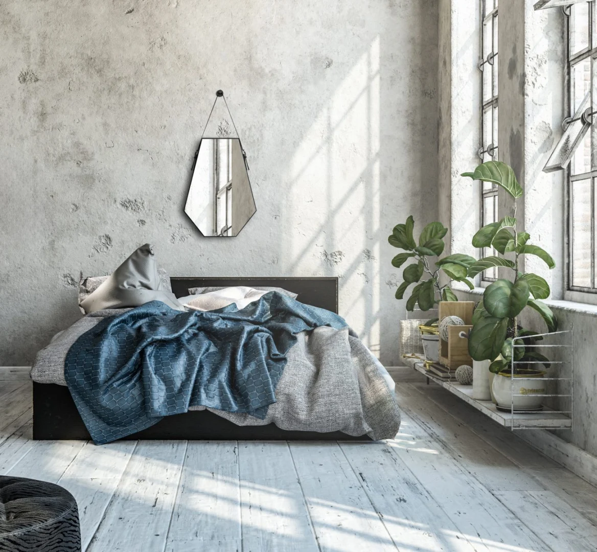 Spiegel Ribano Zwart, verticale kunststof wandspiegel met slank design en hanger