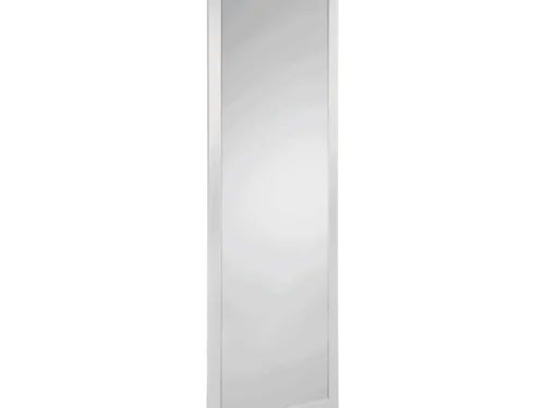 Spiegel Granor Zilver 150x50 cm, slanke metalen wandspiegel met moderne zilveren lijst