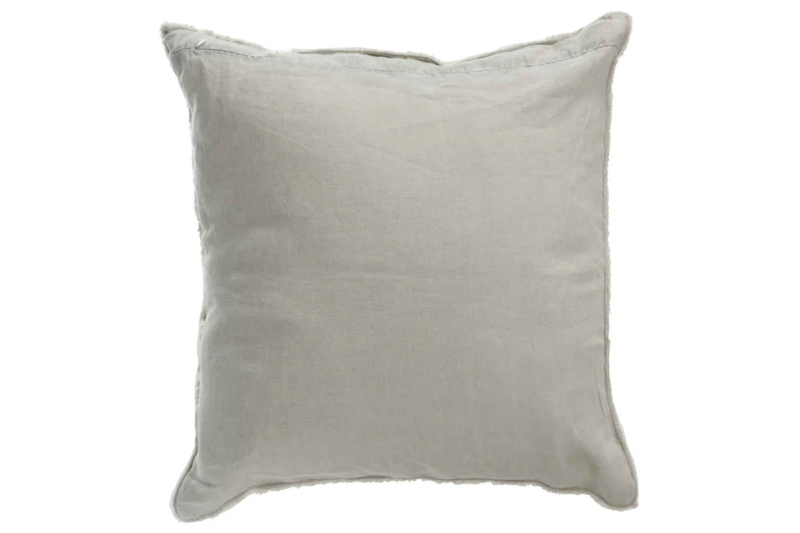 Kussen Daubi Groen 45x45 cm in stonewashed linnen met zachte, volle vorm en rustige uitstraling