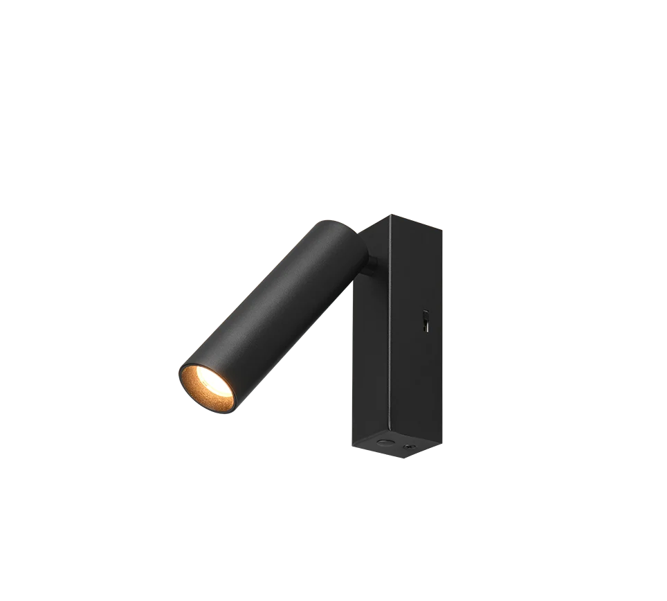 Spot Kleindoro matzwart, moderne verstelbare LED-spot van metaal, set van 3, met gericht licht