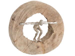 Beeld Trulte Mangohout Zilver H28 cm
