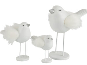 Decoratiefiguur Beermonte Polyresin Wit H20,5 cm