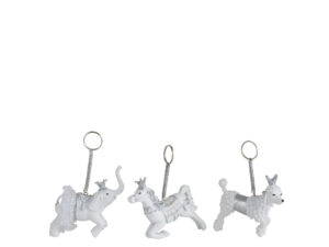Dierhanger Grirnek Wit - Set van 3