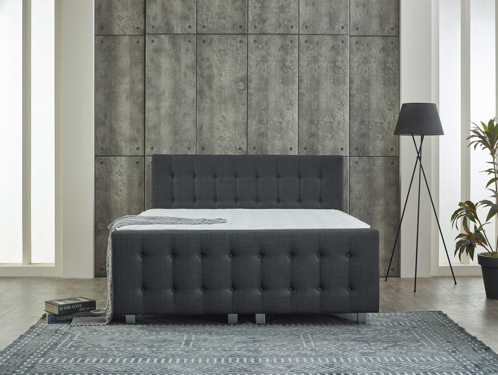 Boxspring Gauntoro Antraciet 180x200 - Afbeelding 7