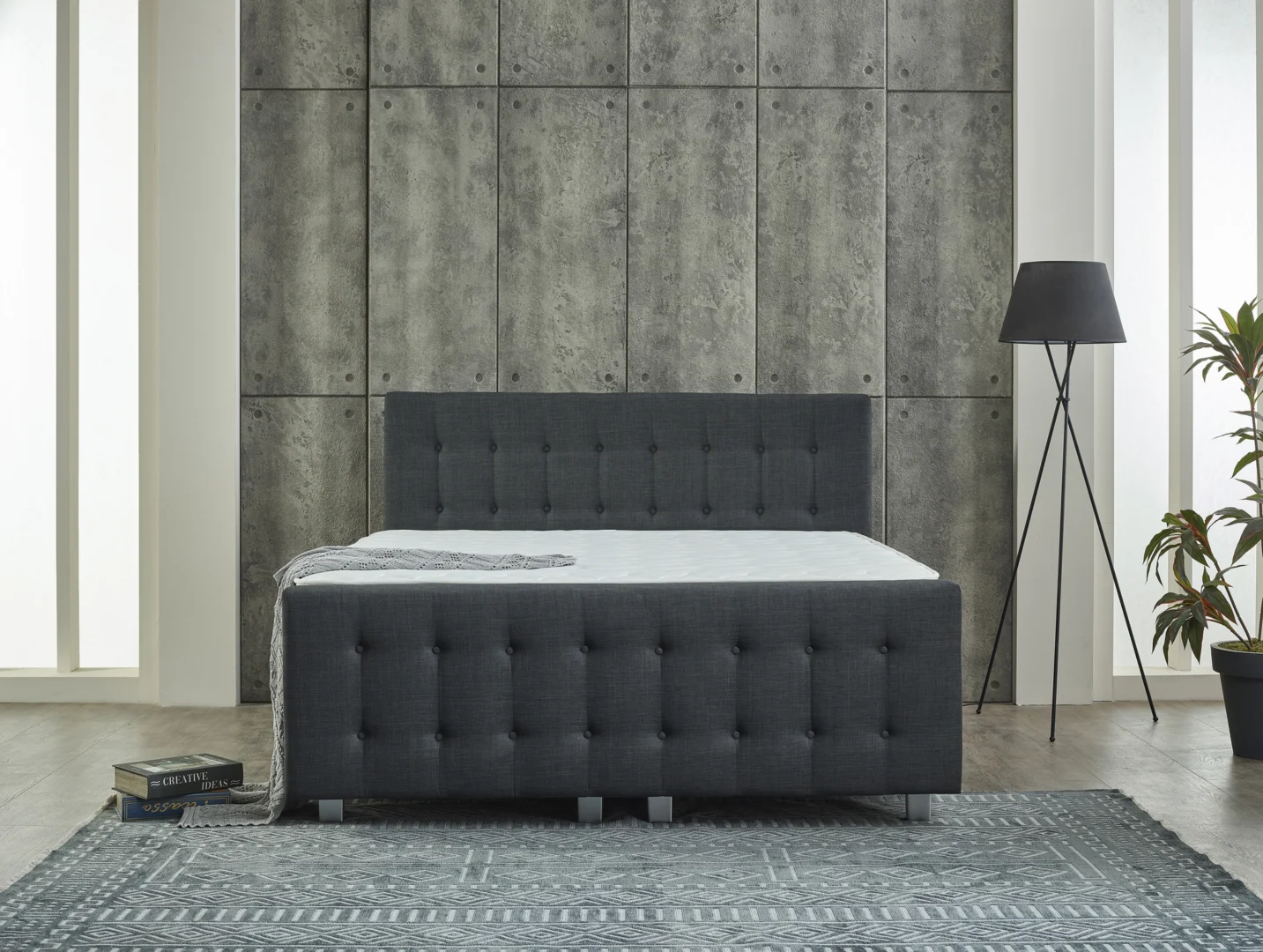 Boxspring Gauntoro Antraciet 180x200 - Afbeelding 7