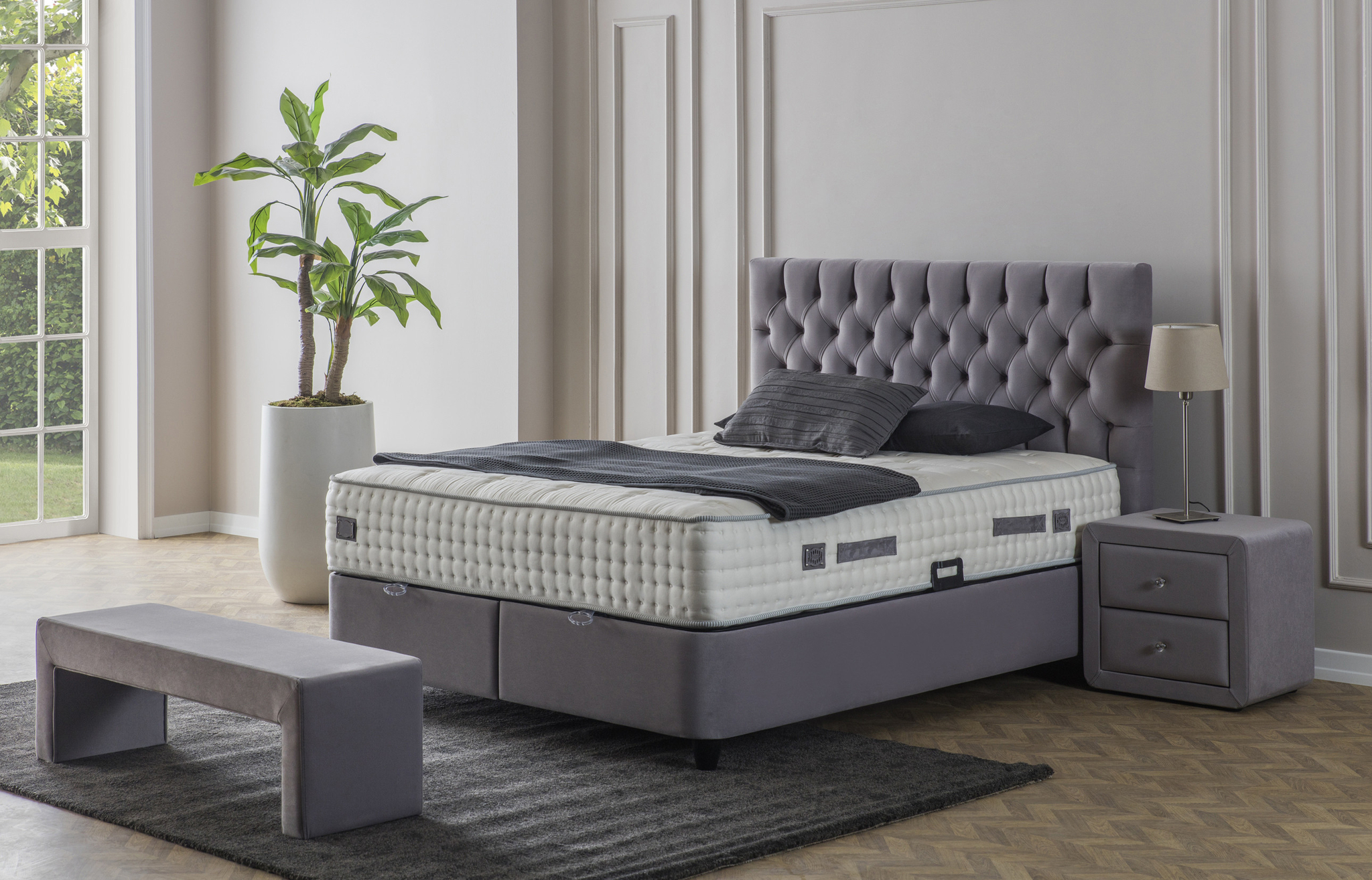 Nachtkastje Foobar Taupe 51 cm - Afbeelding 2
