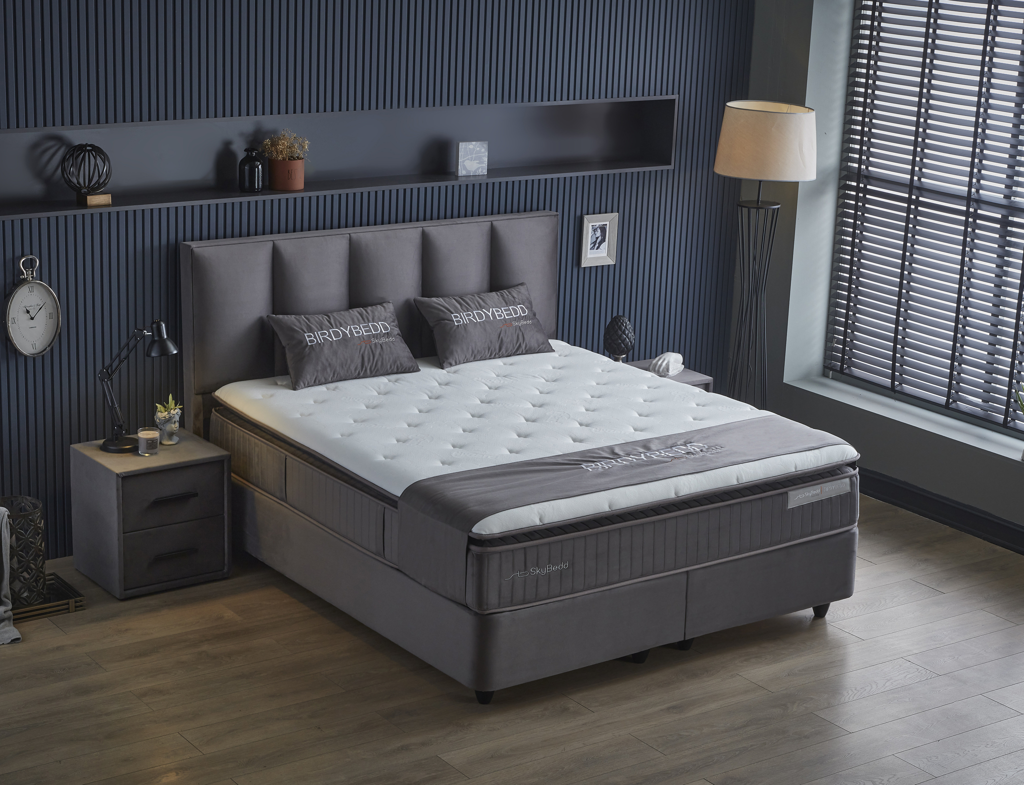 Boxspring Haurdora Antraciet 140x200 - Afbeelding 2