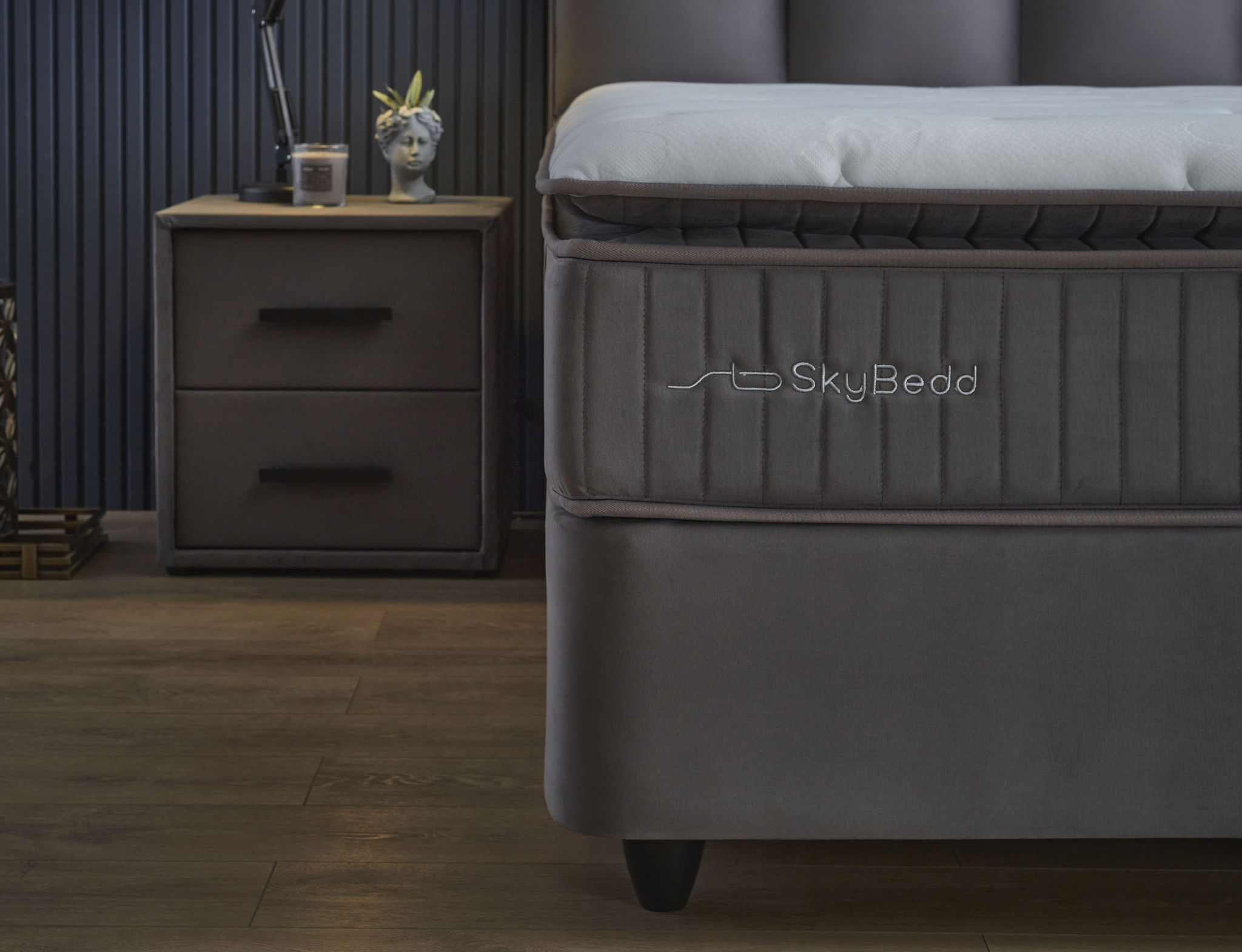 Boxspring Haurdora Antraciet 140x200 - Afbeelding 8