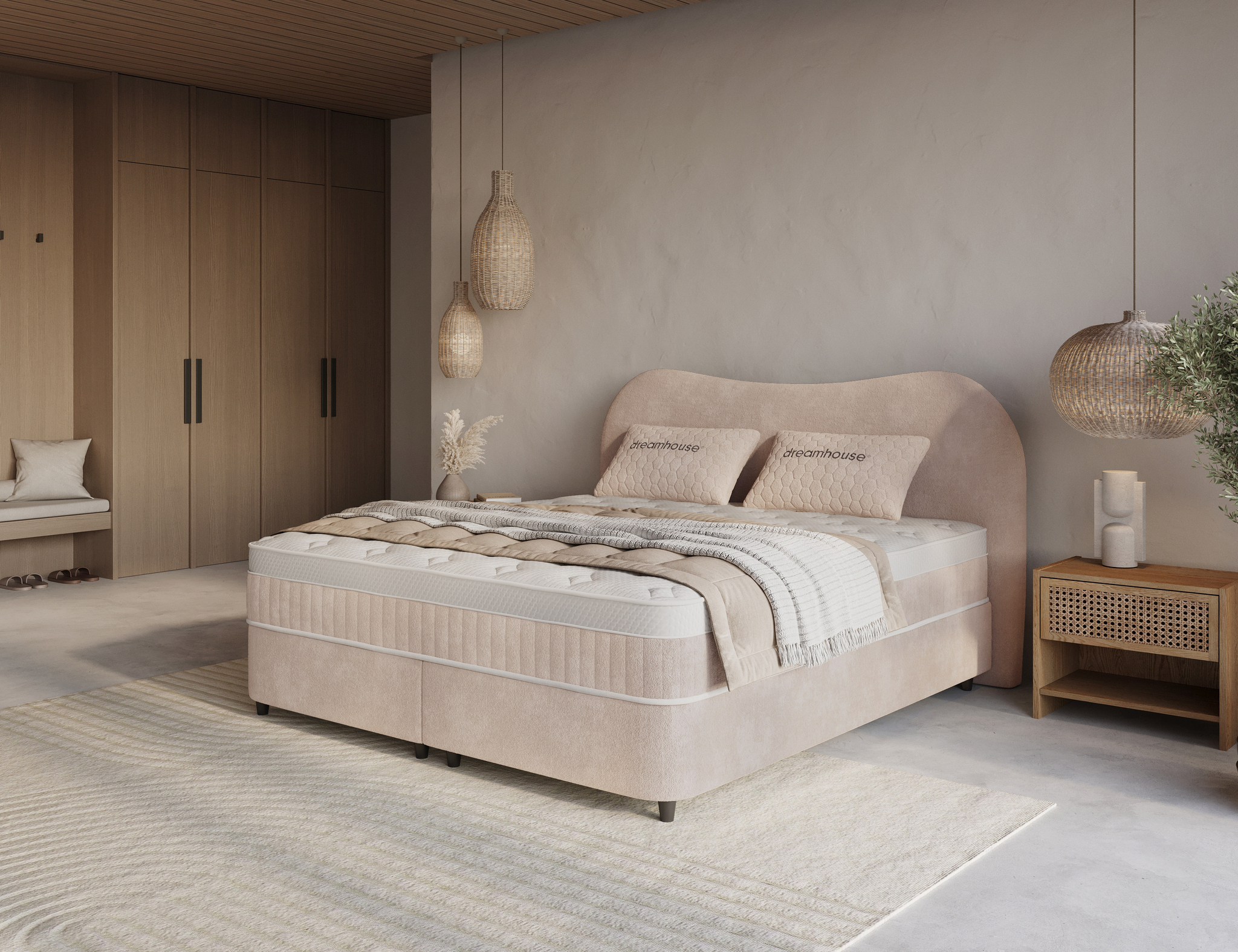 Boxspring Paastel Beige 180x200 - Afbeelding 5