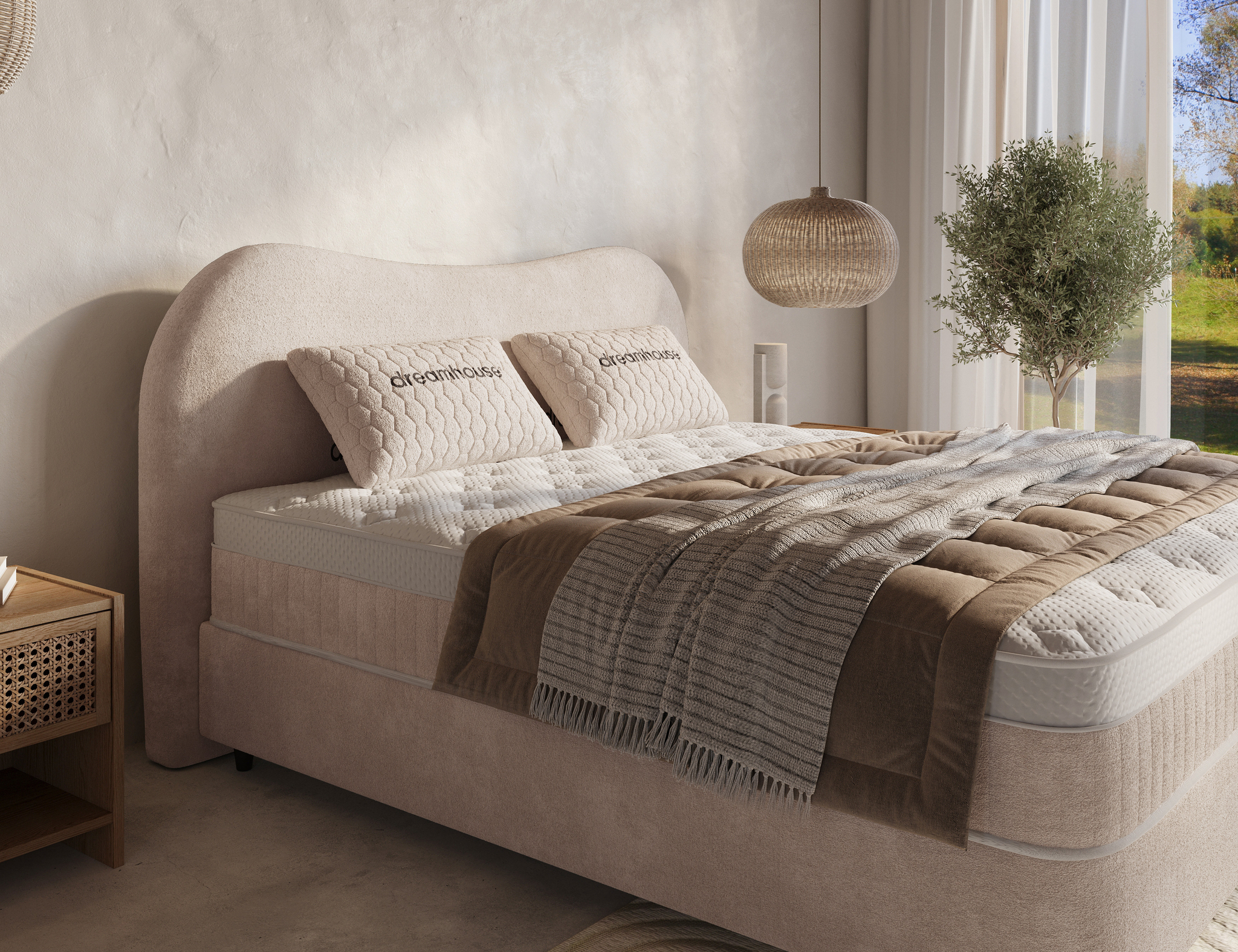 Boxspring Paastel Beige 180x200 - Afbeelding 7