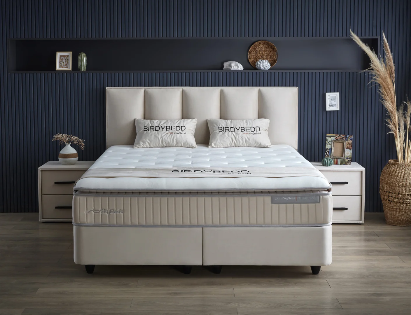 Boxspring Maudero Beige 140x200 - Afbeelding 2