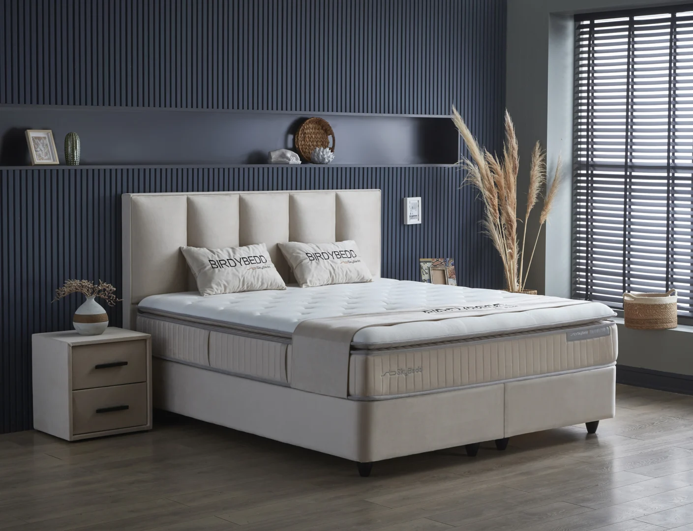 Boxspring Briemmi Beige 160x200 - Afbeelding 3