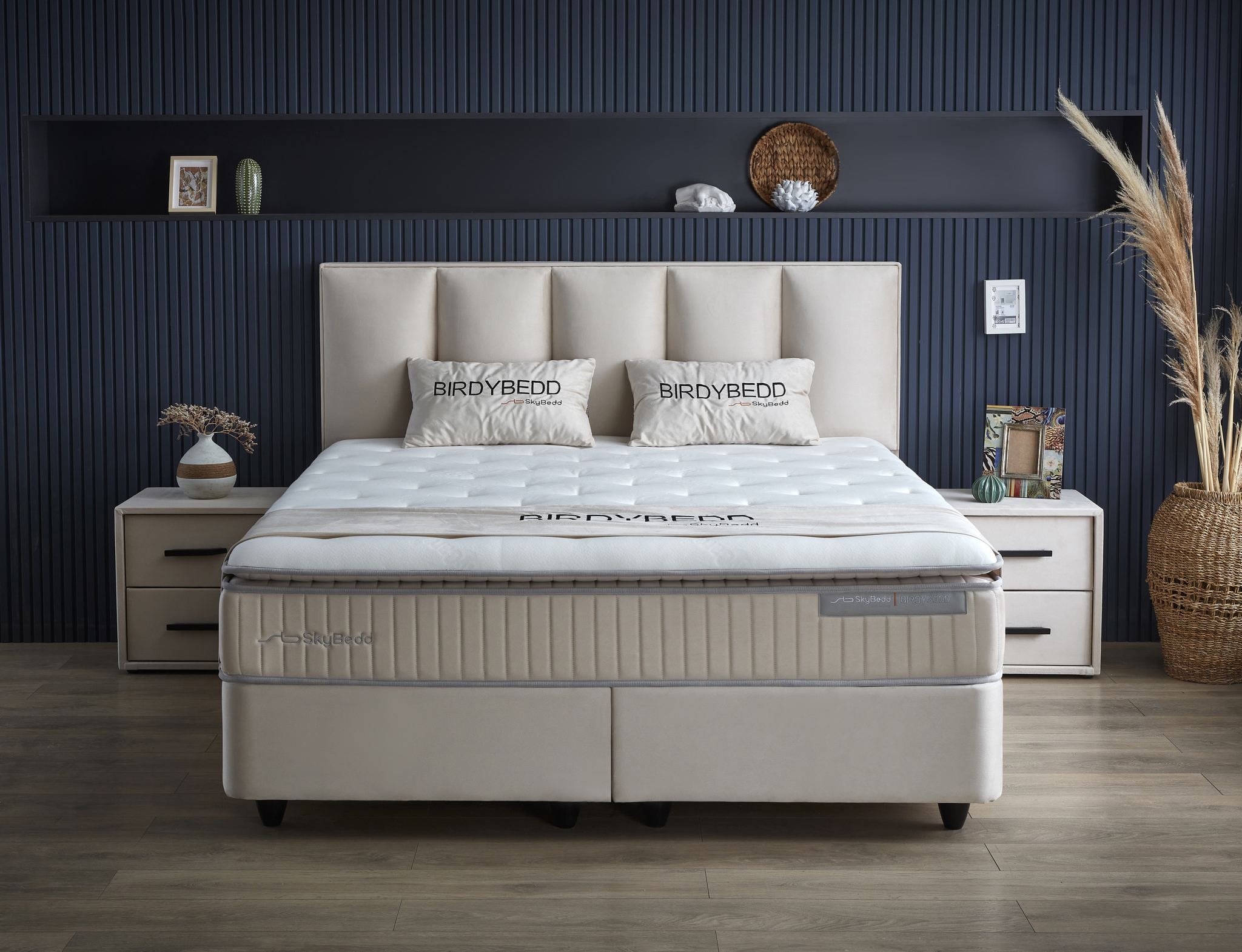 Boxspring Braallu Beige 180x200 - Afbeelding 2