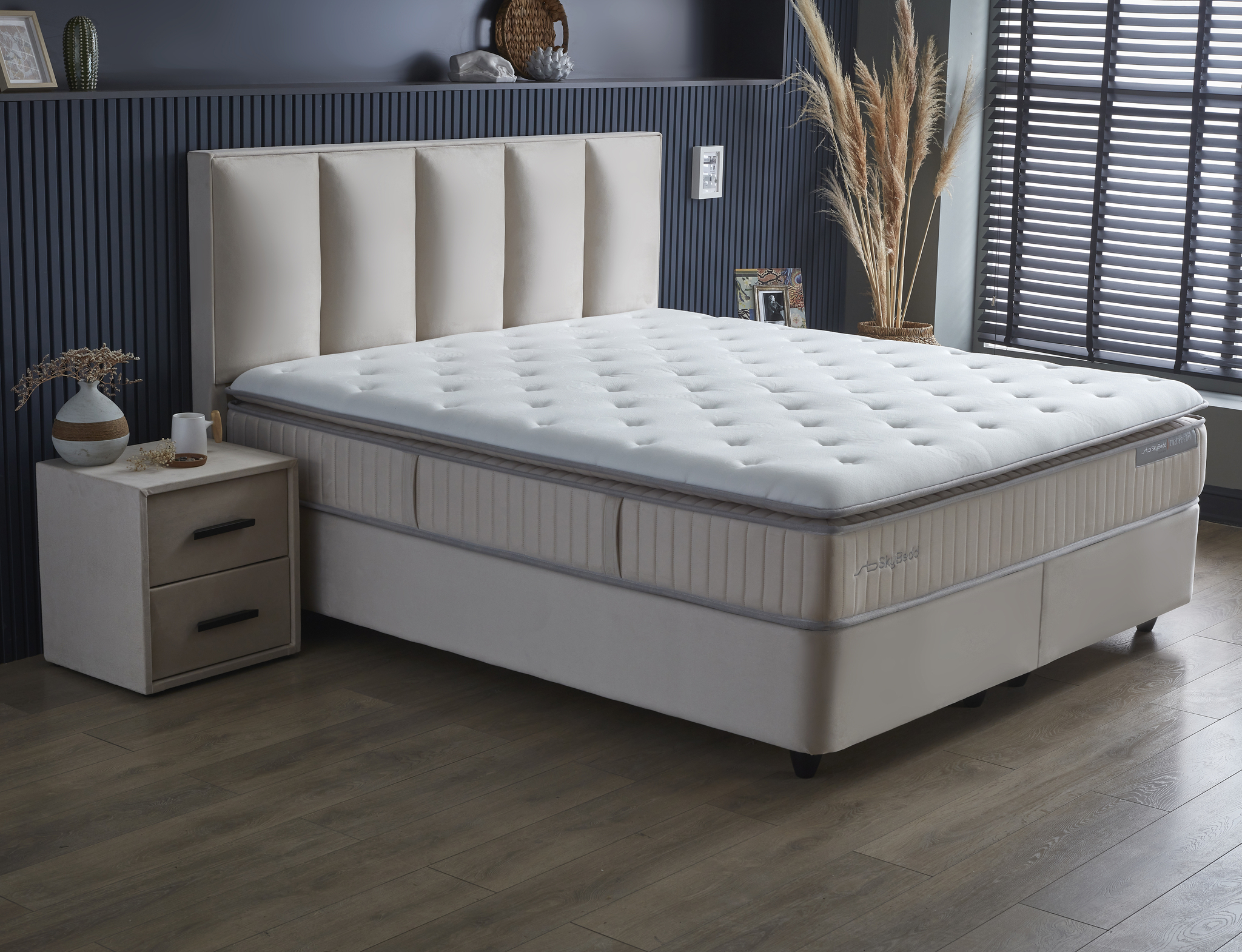 Boxspring Braallu Beige 180x200 - Afbeelding 4