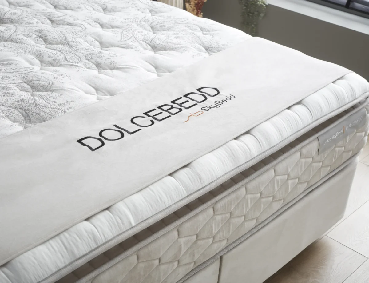 Boxspring Balk beige hout – foto 6