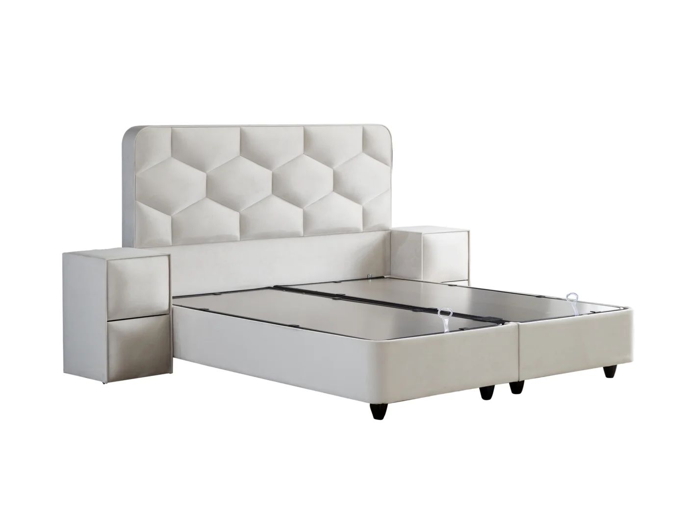 Boxspring Balk Beige 160x200 - Afbeelding 10